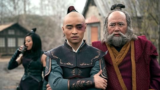 Avatar the Last Airbender Live-Action Dallas Liu as Zuko with Iroh and June