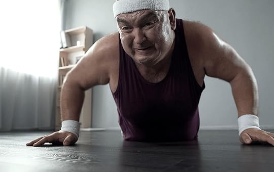 man doing push ups