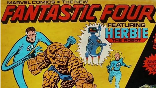 The New Fantastic Four 1979 board game, prominantly featuring H.E.R.B.I.E. the robot.