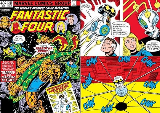 Fantastic Four #209 from 1979, when H.E.R.B.I.E. joins the team.