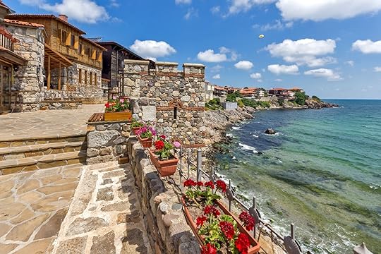 Amazing panorama with Ancient fortifications in old town of Sozopol, Burgas Region, Bulgaria