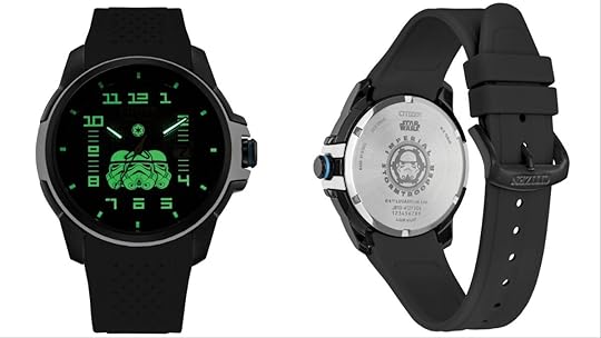 Star Wars imperial stormtrooper citizen watch glowing and back