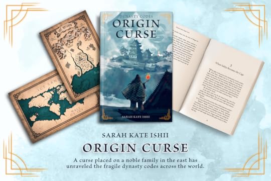 Book cover artwork for book 1 of fantasy book series Dynasty Codes: Origin Curse, debut novel for fantasy author Sarah Kate Ishii