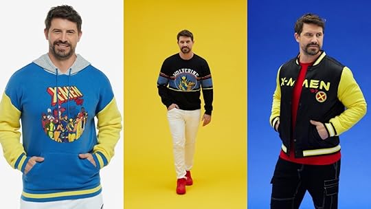 collage image of boxlunch x-men '97 exclusive collection with bomber jacket, hoodie, and crewneck sweater