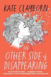 Orange cover with a line drawing in black and white of a white woman's profile and a lot of wavy hair. She has her eyes closed, a sprinkling of freckles on her cheekbone and pink wired earbuds in her ears. To the right of the drawing is some small hand drawn black and white stars.