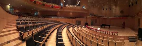 stadium with empty chairs