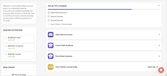 stock dads review course page