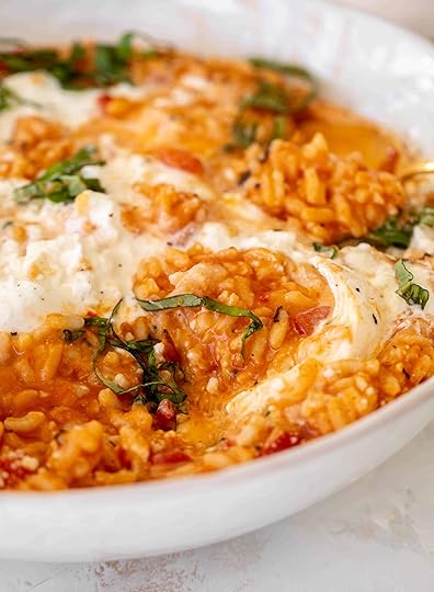 fire roasted tomato risotto with burrata