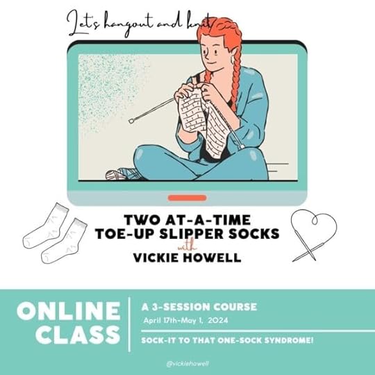 Learn how to knit toe-up socks, two at a time with Vickie Howell!