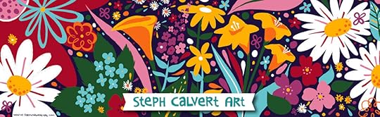 Large Floral Wall Mural at Heritage Park - Floral Community Mural Art by Henry County Muralist Steph Calvert Art