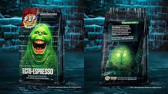 Ghostbusters Ecto-Espresso coffee brand, showcasing Frozen Empire's Slimer.