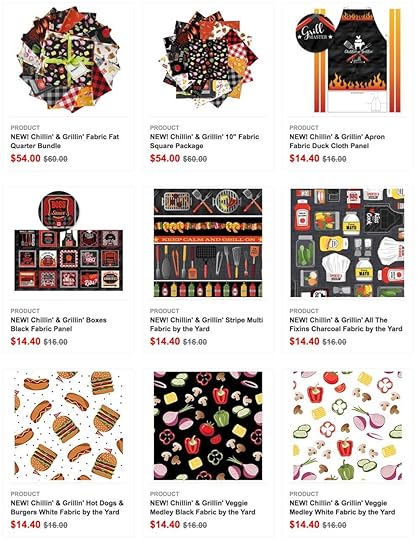 NEW! Chillin' & Grillin' Fabric Collection by Kanvas Studio for Benartex Available at ShopNZP.com