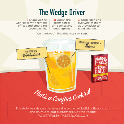 Wedge Driver Workplace Conflict Cocktail