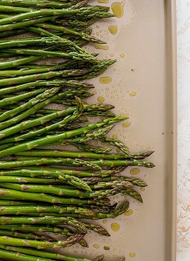 roasted asparagus with lemon vinaigrette