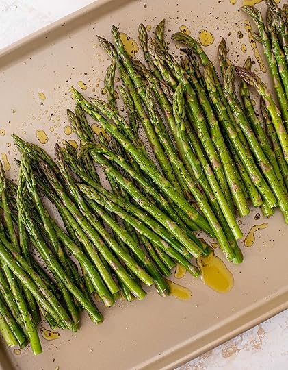 roasted asparagus with lemon vinaigrette