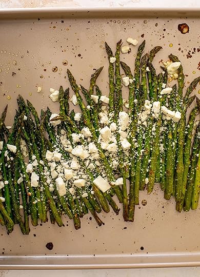 roasted asparagus with lemon vinaigrette