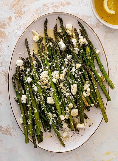roasted asparagus with lemon vinaigrette