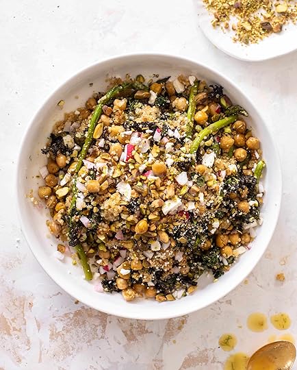 warm spring quinoa salad