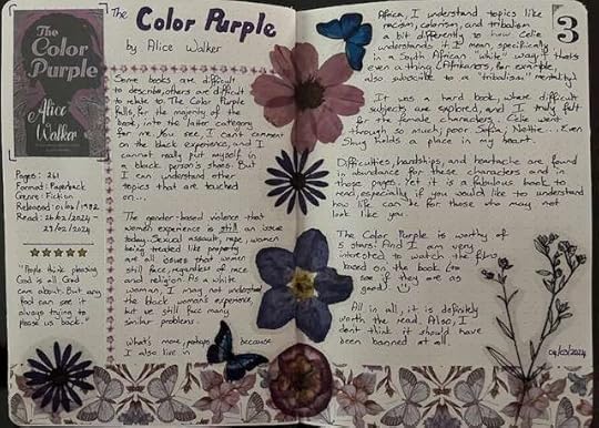 The Color Purple - Reading Journal