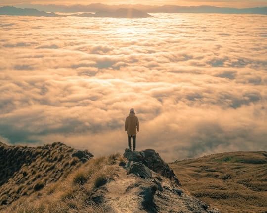 Person at the summit. Getting shit done