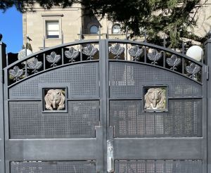 Gate to the president's mansion