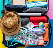 Open suitcase