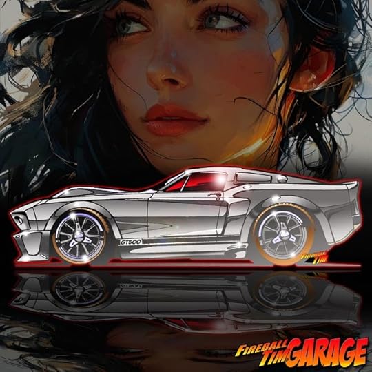 Ford Mustang Shelby GT Car Art available in the Fireball Tim Garage online