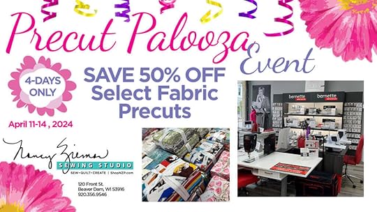Precut Palooza Event at The Nancy Zieman Sewing Studio and at Nancy Zieman Productions at ShopNZP.com