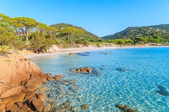 Beach in Corsica, France