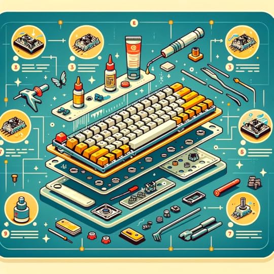 Klavye anahtar yağlanması için temsili araçlar