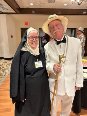 Laurel Wenson and Charles Kiernan in costume