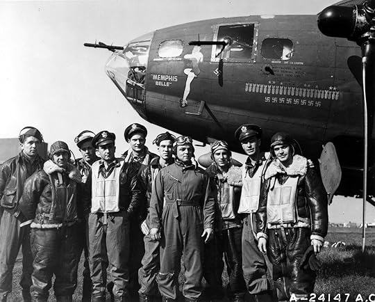 B-17 Memphis Belle and her crew in England, 7 June 1943 (US Air Force photo 24147 AC)