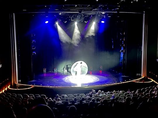 big cruise ship norwegian africa cruise- stage show