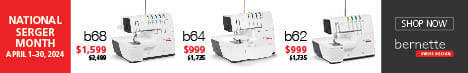 April National Serger Month bernette Serger SALE at Nancy Zieman Productions at ShopNZP.com