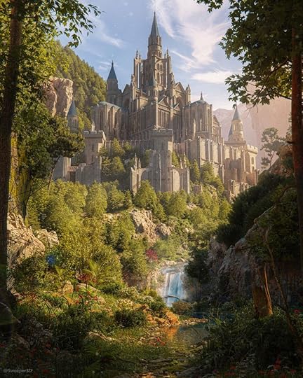 Castle in the woods | Fantasy castle, Fantasy city, Fantasy art landscapes