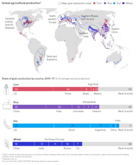 r/MapPorn - World's Main Breadbasket Regions, from McKinsey & Company