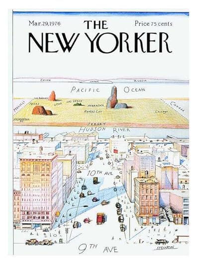#faatoppicks Art Print featuring the painting New Yorker March 29, 1976 by Saul Steinberg