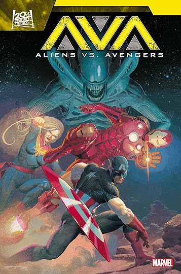 Cover art by Esad Ribic for Aliens Vs. Avengers #1.