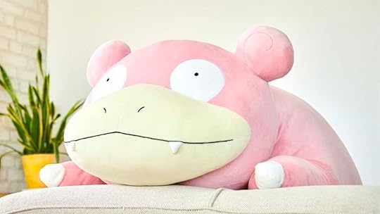 Pokemon giant slowpoke plush close up