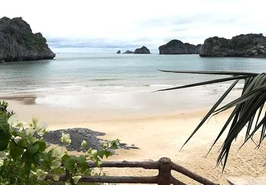 Cat Ba Island North Vietnam is surrounded by emerald green waters with towering limestone karsts that soar majestically from the sea. Janice Horton