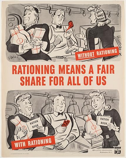 US poster about food rationing, 1943 (US Office of Price Administration)