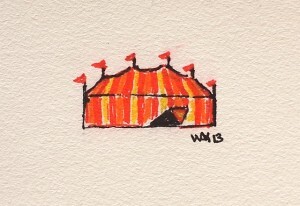 Flea Circus (Behold the grandeur of the circus, the pleasures and delights of a thousand distant lands brought together to dazzle your senses and delight your mind's eye) - Dustin M. Wax