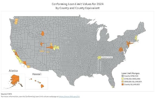 Map of Conforming Loan Limit