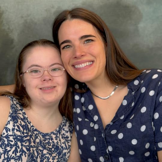 Penny smiles with her friend Alex Wolf