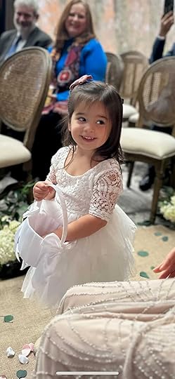 Jessica Ortner's daughter dressed up as the flower girl at Sean Casey's wedding