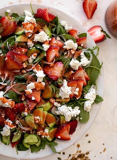 Strawberry Cucumber Salad with Savory Granola