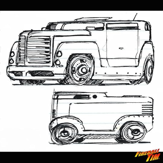 custom car art sketch