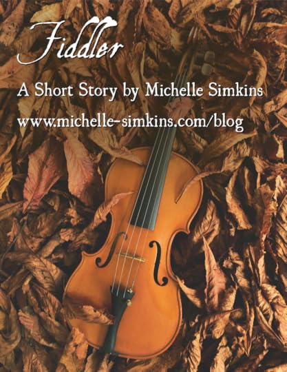 Image of a fiddle surrounded by dry leaves, with the words 