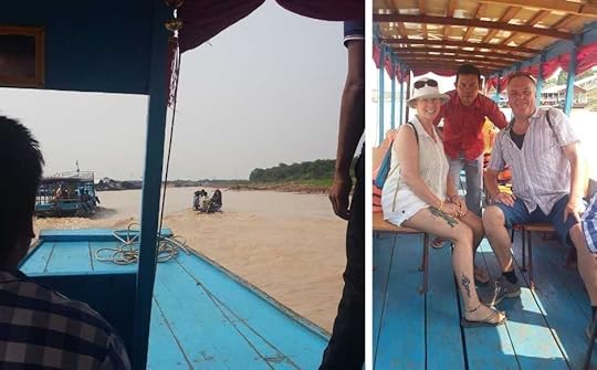 Setting off down the canal leading to Tonle Sap Lake. Janice Horton.