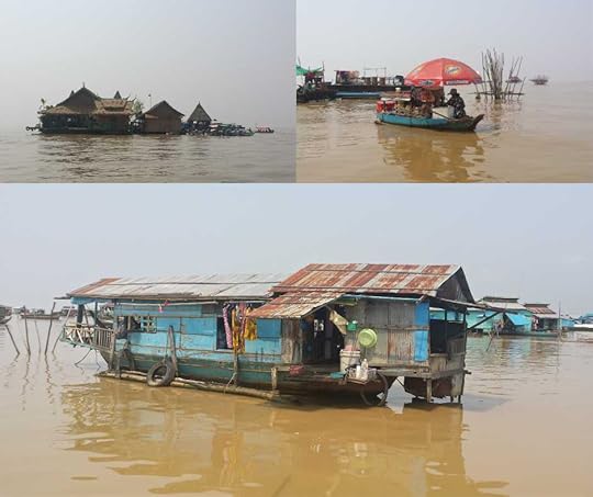 There were floating homes and grocery shops and shops of every kind on Tonle Sap Lake and in the floating village.